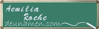 Aemilia Roche Visitenkarte